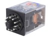 Releu electromagnetic Omron 3PDT 24V DC 10A MKS3PI-5-24DC Montare Soclu 11 Pini