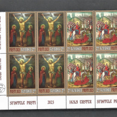 ROMANIA 2023 - SFINTELE PASTI, 4 SERII DIN COALA DE POSTA, MNH - LP 2407