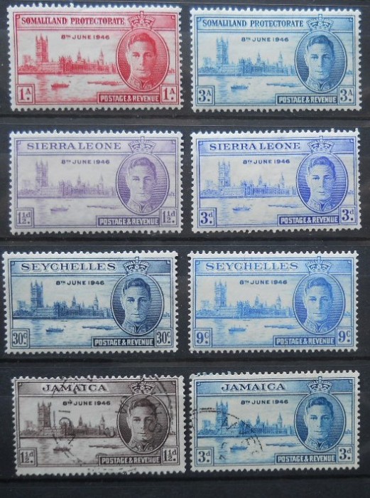 1946 SERII PACEA,COLONII BRITANICE