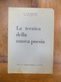 F. T. Marinetti La techica della nuova poesia, 1937