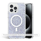 Cumpara ieftin Husa pentru iPhone 14, Techsuit Sparkly Glitter MagSafe, White
