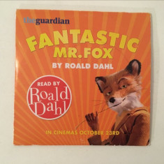 * CD carte audio Fantastic Mr. Fox, citita de autor: Roald Dahl, in engleza