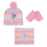 Set Caciula, Fular și Manusi pentru Copii 6-7 Ani - Design Stitch Pompon, CMCLASS