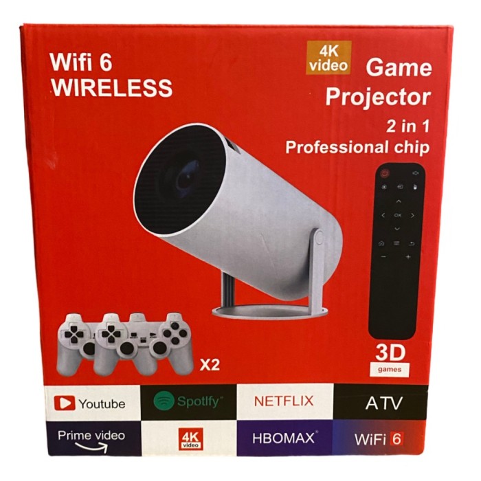 VIDEOPROIECTOR ANDROID 12 WIFI 6 BLUETOOTH 4K PLAYSTORE