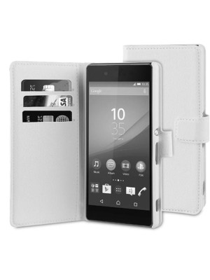 Husa Telefon Wallet Book Sony Xperia Z3+ White BeHello foto
