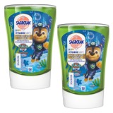 Set 2 Rezerve sapun lichid antibacterian Sagrotan Kids No Touch cu Mar pentru dispenserul automat cu senzor, 250 ml - compatibil cu DETTOL