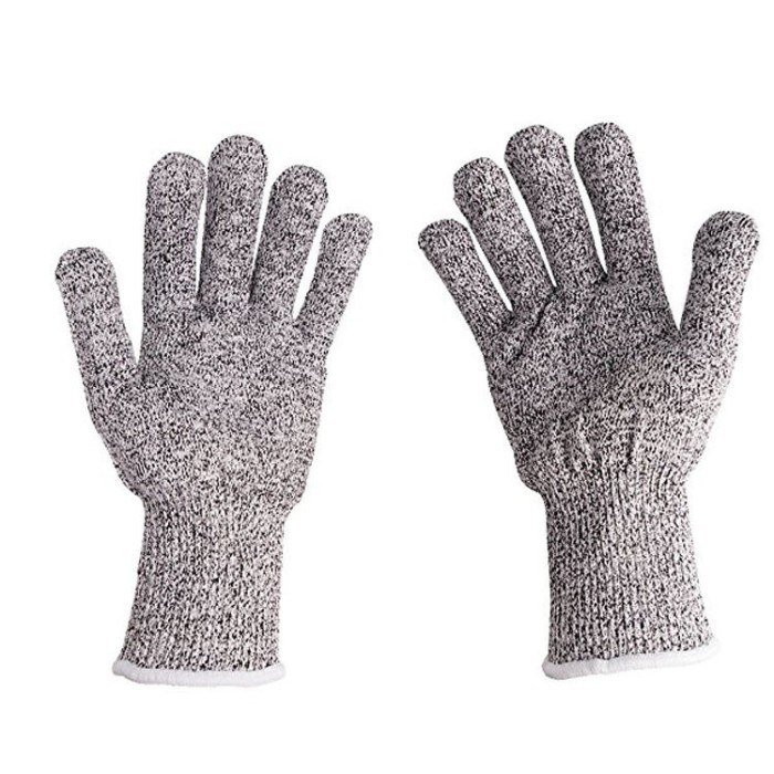 Manusi profesionale anti-taiere GLIMATECH, Protectie cu insertii de otel, CAT5, Flexibile, Unisex, Marimea L