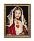 Cumpara ieftin Tablou pictat manual inramat, Isus Hristos, 45x35cm ulei pe panza, Mircea Iordache