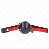 Kink Collar &amp; Gag-Gag Tubular Rigid 4.5 cm cu Centură Elastică