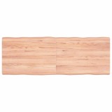 VidaXL Blat masă, 140x50x(2-6) cm, maro, lemn tratat contur organic