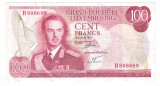 LUXEMBOURG LUXEMBURG100 FRANCI FRANCS IULIE 1970