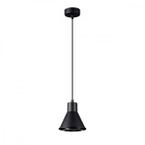 Lampă Suspendată Tazila Neagră Oțel 1 Bec Cu Design Modern De Interior