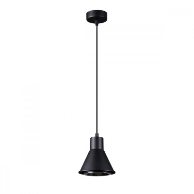 Lampă Suspendată Tazila Neagră Oțel 1 Bec Cu Design Modern De Interior foto