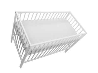 Cearceaf cu elastic MyKids Alb 120x70 foto