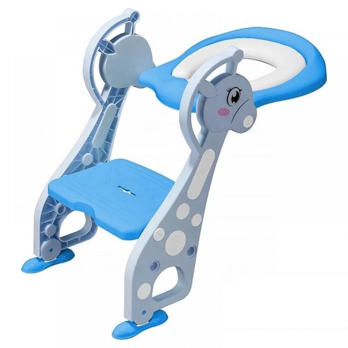 Reductor pentru toaleta cu colac si scarita culoare bleu