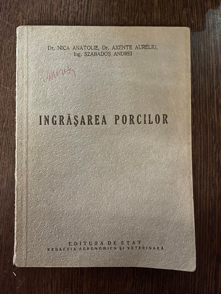 Nica Anatolie Ingrasarea Porcilor