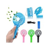 Cumpara ieftin Ventilator Portabil Handy Mini Fan, Acumulator Reincarcabil USB, 3 Trepte Viteza, Maner Flexibil, Alb