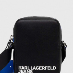 Karl Lagerfeld Jeans rucsac barbati, culoarea negru, mare, neted