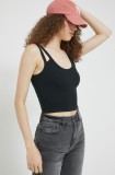 Abercrombie &amp; Fitch top femei, culoarea negru