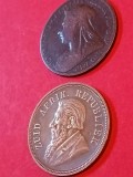 One (1) Penny 1898 Africa de sud (Zuid Afrika) + One penny 1898 UK [poze]. Discount de 10 % pentru comenzi cumulate de minimum 140 de lei.