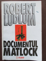 Documentul Matlock Robert Ludlum foto