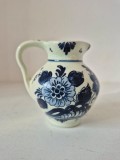Carafa mica portelan Royal Blue Delft Olanda, 9cm inaltime
