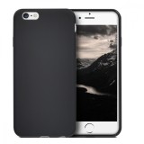 Husa iPhone 6 / 6S, Silicon Mat Slim, Negru, Carcasa Protectie Antishock, Antizgarieturi, Antialunecare