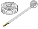Cablu Telecomunicații Litat 4x28AWG Alb 100m
