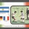 Nicaragua 1986 World Cup Football perf. sheet Mi.B171 used TA.090
