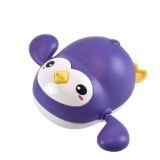 Jucarie de baie interactiva pentru copii, flippy, pinguinul mov