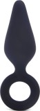 Dop Anal Begginer Buttplug Medium, Silicon, Negru, 9.9 cm, Guilty Toys, Backdoor Pleasure