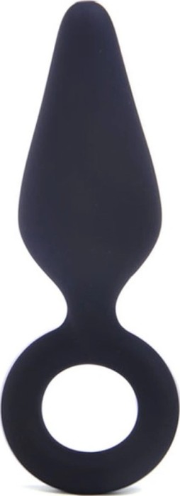 Dop Anal Begginer Buttplug Medium, Silicon, Negru, 9.9 cm, Guilty Toys, Backdoor Pleasure