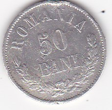 Romania 50 bani 1873 foto