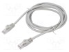 Cablul Patch Cord U/UTP 6 Litat Cu PVC Gri 2m 26AWG - GEMBIRD
