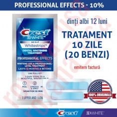 20x Benzi Albirea Dintilor Crest Whitestrips 3D Professional Effects foto