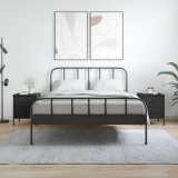 vidaXL Noptiere, 2 buc., negru, 40x42x50 cm, lemn compozit