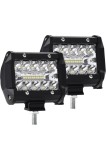 Lumină de lucru LED, faruri spot pentru mașină, 12V, 4'', 120W, faruri LED pentru tractor, 9.500 lm, 6000K, IP67, impermeabil