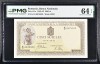 500 lei 1942 PMG64 unc bancnota gradata