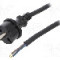 Cablu alimentare AC, 2m, 2 fire, culoare negru, cabluri, CEE 7/17 (C) mufa, PLASTROL - W-97197