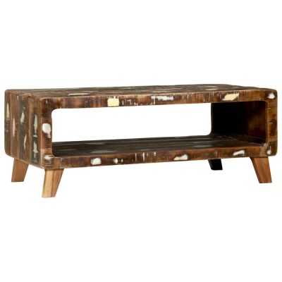 vidaXL Masă de cafea Multicolour 90 x 50 x 35 cm Lemn masiv reciclat 4104530 foto