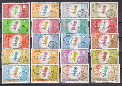 St. Vincent 1979 harti MI 520-539 MNH w60 foto