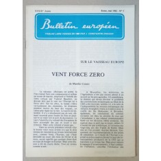 BULLETIN EUROPEEN , TRIBUNE LIBRE FONDEE EN 1950 PAR J. CONSTANTIN DRAGAN , NR.5 , 1982