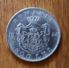 500 lei 1944, regele Mihai I, Romania, argint (3) foto