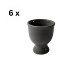 Set 6 suporturi de ou, 6.5 cm, Gri