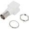 Conector BNC mamă 90&deg; THT aurit
