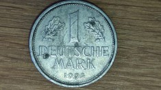 Germania federala -moneda de colectie istorica- 1 Deutsche Mark 1992 D -frumoasa