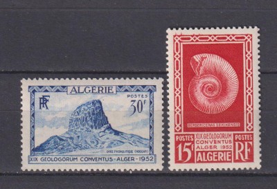 ALGERIA 1952 MI 308-309 USOARE URME DE SARNIER foto