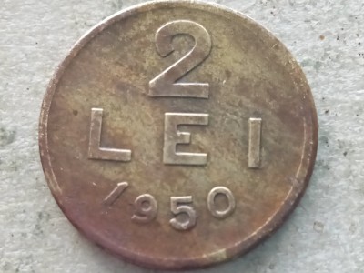 ROMANIA-2 LEI 1950 foto