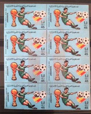 Liban 1992 Fotbal , C.M. de fotbal Spania 1982, supratipar 8v. Mnh foto