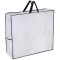 Geanta de depozitare cu manere si fermoar, Neirini, Transparent, 60 x 60 x 26 cm